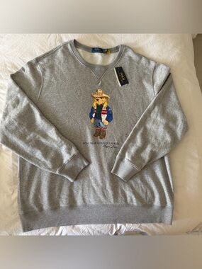 NWT Polo Ralph Lauren Mens Polo Bear Sweatshirt Size XXL